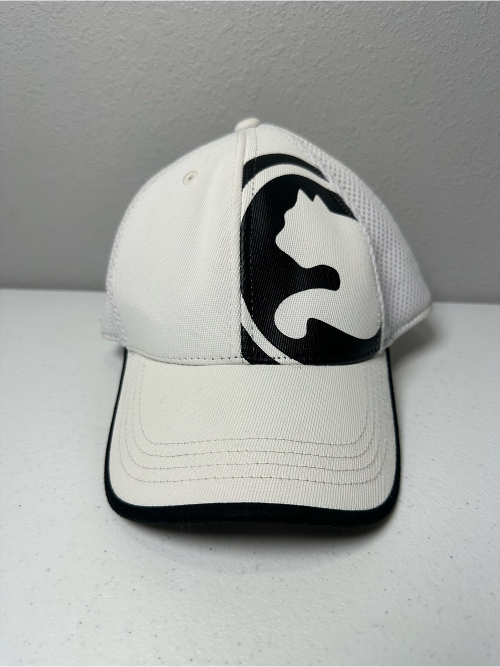 Procat Puma White Cap with Black Cat Emblem